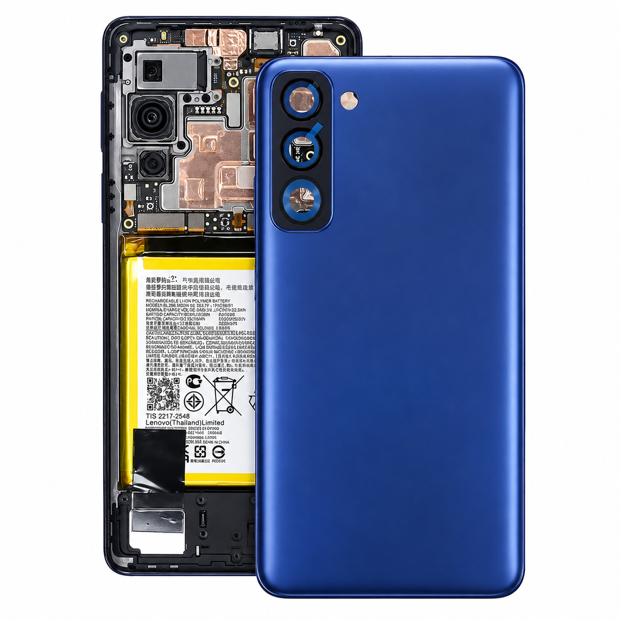 Back Panel Body For Tecno Pop 5 Pro BD4J Blue